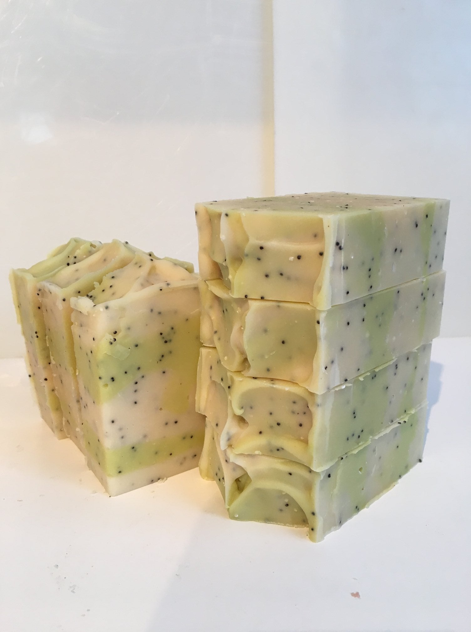 Lemon-Poppy goat milk soap