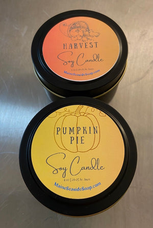 fall scented soy candles 4 oz