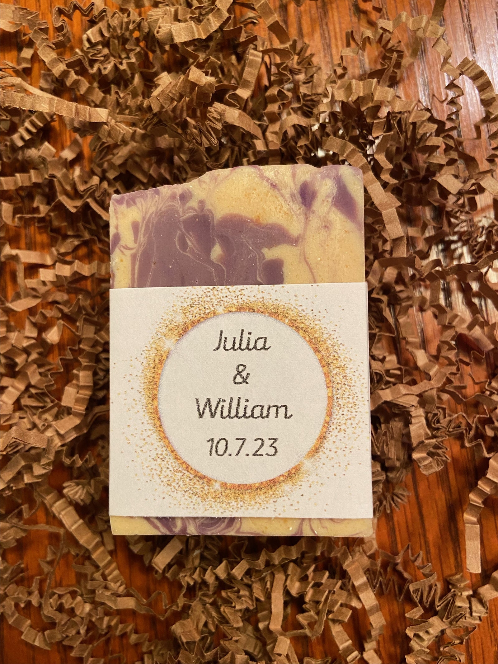 Full-size bar goat milk soap favors
